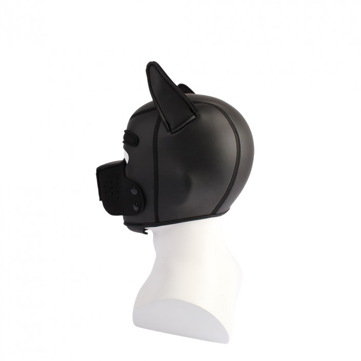 מסכת puppy שחורה רכה ואלסטית BDSM מסכת puppy שחורה רכה ואלסטית BDSM