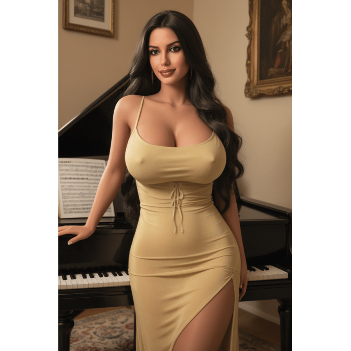 בובת מין גודל מלא מורה לפסנתר | Celeste Piano Tutor